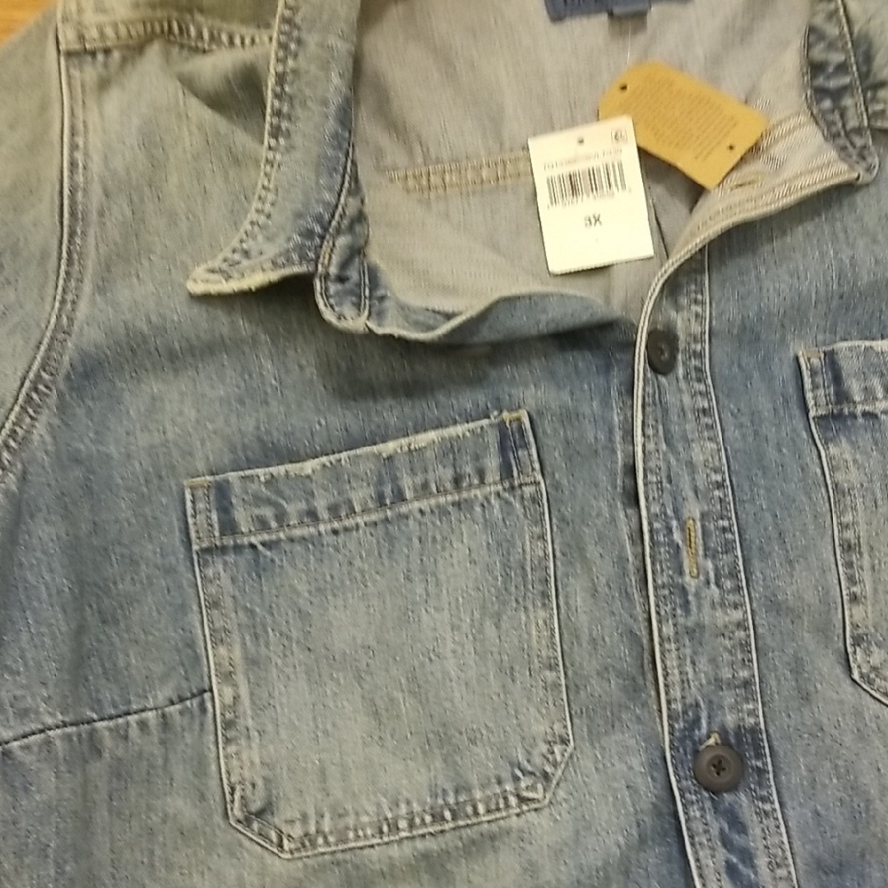 Nwt Lucky Brand Blue Denim Dress - Picture 6 of 14